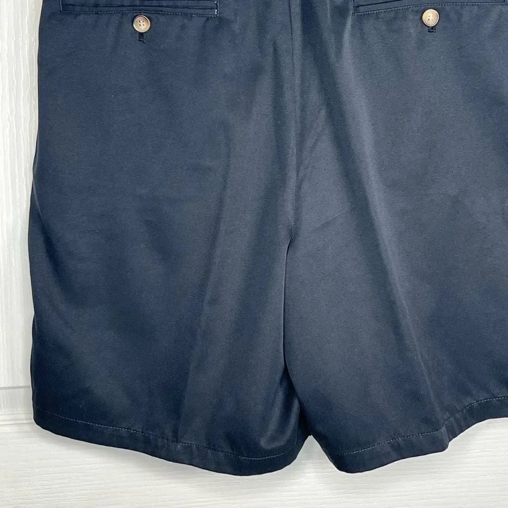 Greg Norman Sz 36 Men’s Black Shorts Flat Front